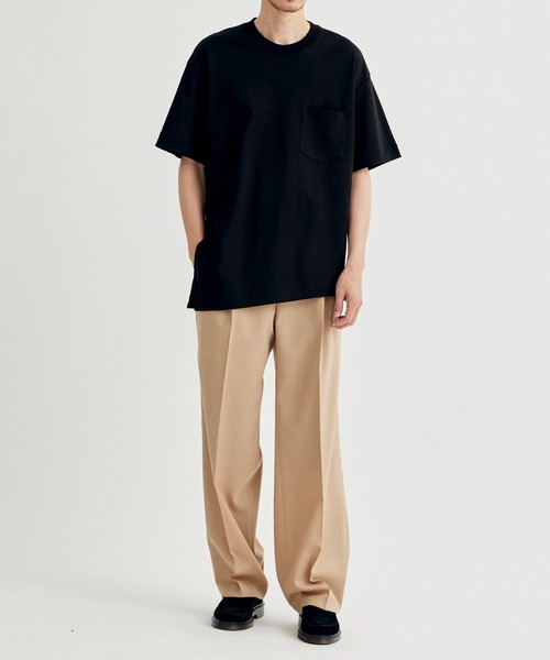 スリットスリーブTシャツ【UJOH】 UJOH HOMME / ウジョーオム】Slit Half Sleeve T/スリットハーフ