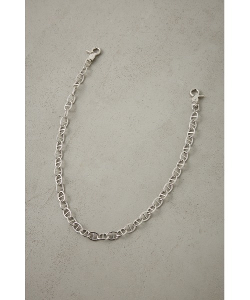 新品未使用　アンカーチェーン　ウォレットチェーン　プラチナ加工　45cm Silver Heavy Anker Wallet Chain ｜シルバーヘビーアンカー