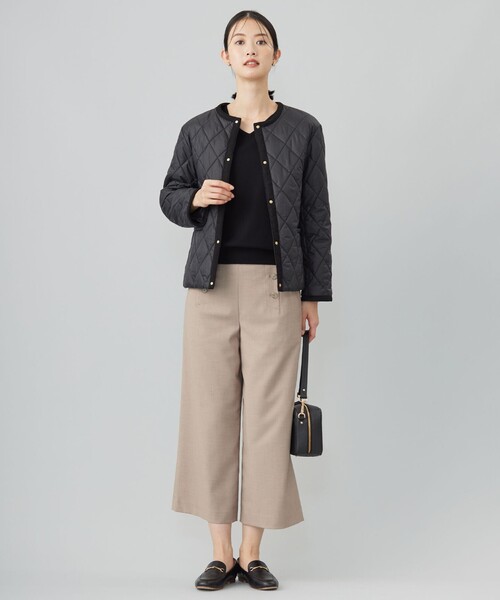 J.PRESS LADIES コンパクトタフタキルティング ブルゾン セール】 【WEB限定カラーあり・洗える】コンパクトタフタキルティング