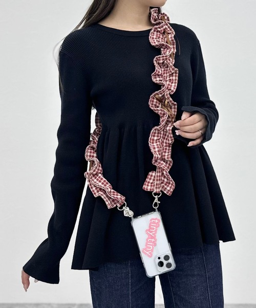 tiny tiny（ティニーティニー） ミニリボン付きショルダーストラップ