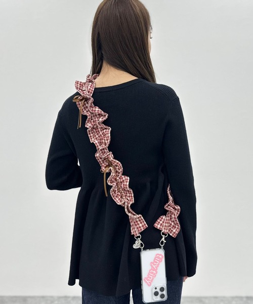 tiny tiny（ティニーティニー） ミニリボン付きショルダーストラップ