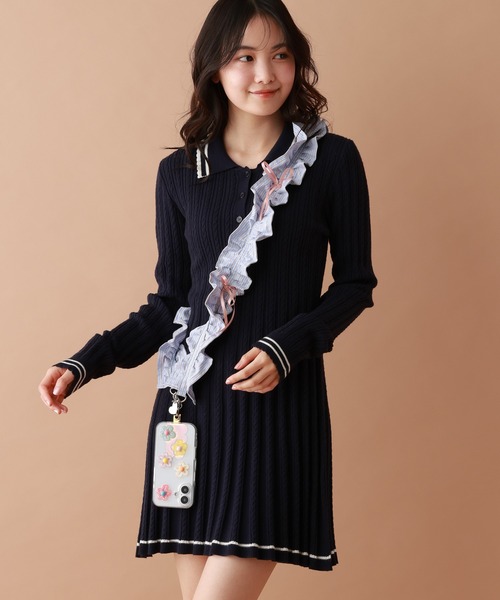 tiny tiny（ティニーティニー） ミニリボン付きショルダーストラップ