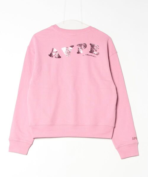 トレーナー スウェット AAPE CREW NECK SWEAT レディース AAPE BY A BATHING APE トレーナー スウェット BASIC CREW NECK