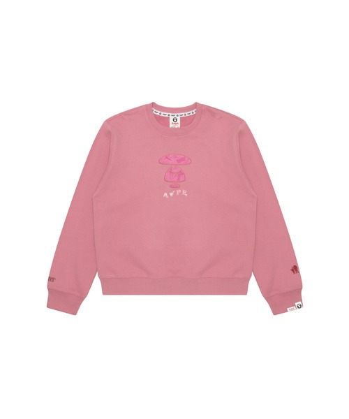 トレーナー スウェット AAPE BASIC CREW NECK SWEAT レディース