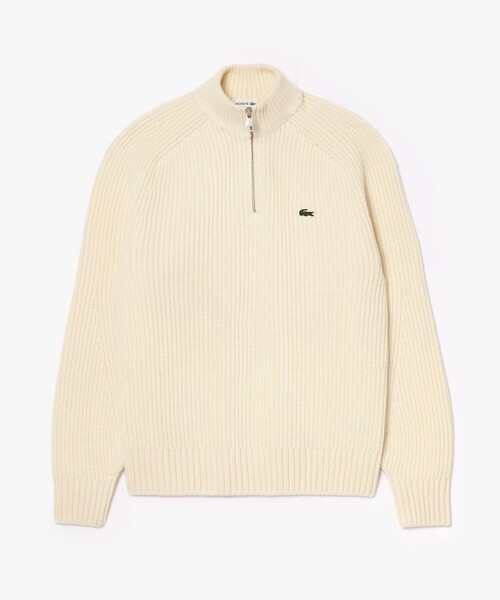 LACOSTE☆ラコステ　ワンポイント　刺繍　ハーフジップニット　セーター　XL 楽天市場】☆限定クーポン発行中！ラコステ ハーフジップ
