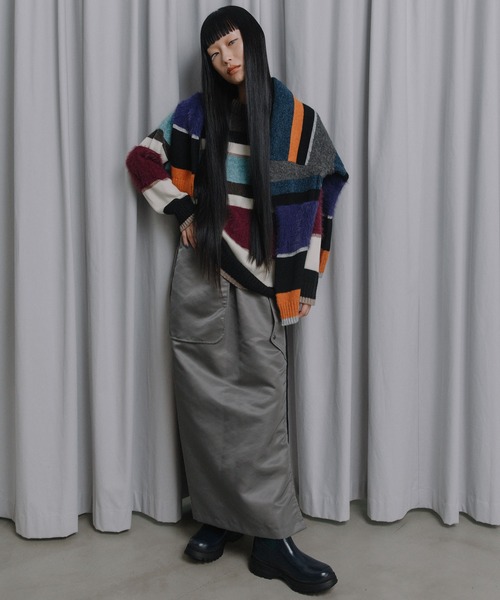 新品タグ付　ラルディーニ　リネンスキッパーニットポロ　オレンジ　ボーダー　48 NEW ARRIVAL – ページ 2 – LARDINI Online Store