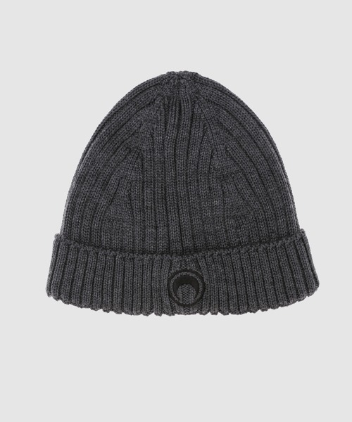 MARINE SERRE 帽子 キャップ MOON LOGO KNIT BEANIE レディース