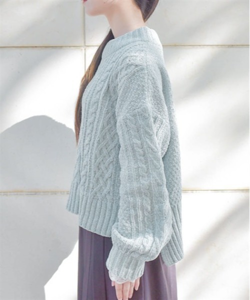 axes femme（アクシーズ ファム） ニット セーター ベロアモールニット