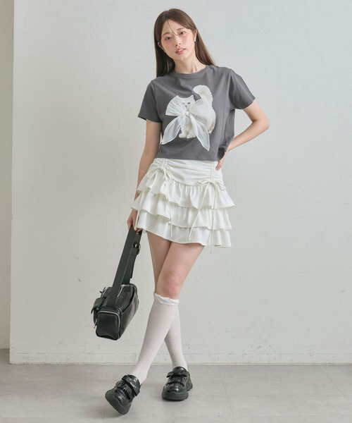 OLIVE des OLIVE（オリーブデオリーブ） スカート ドロストティアード