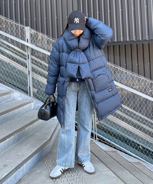 TAION（タイオン） ダウンコート 36 ダークネイビー レディース