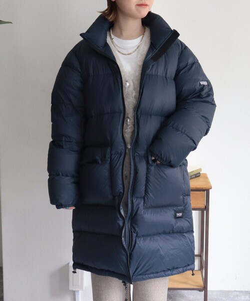 TAION（タイオン） ダウンコート 36 ダークネイビー レディース