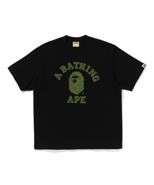 A BATHING APE tシャツ COLLEGE MONOGRAM RELAXED FIT TEE
