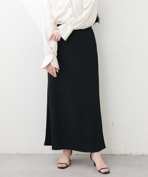 スカート 「WEB限定」osonoカットソージャガードゆるマーメイドスカート | natural couture | 09