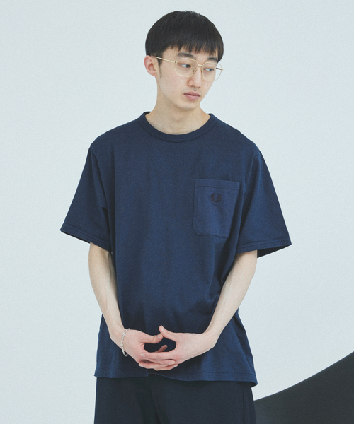 フレッドペリー　ＦＲＥＤ　ＰＥＲＲＹ　胸ポケット　Ｔシャツ FRED PERRY フレッドペリー シャツ 半袖 メンズ エンブロイダー