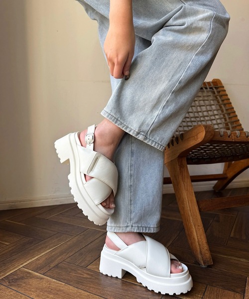 shopnikoniko（ショップにこにこ） 厚底 スポーツサンダル サンダル