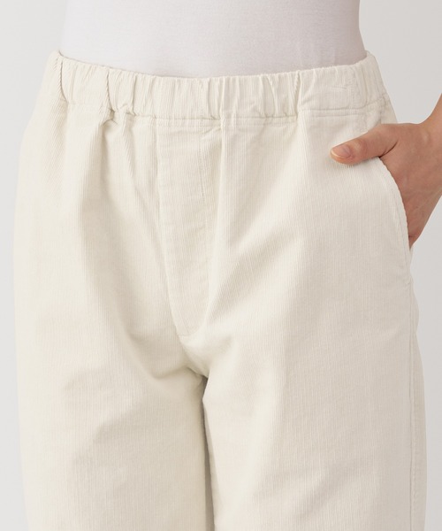 無印良品（MUJI） コーデュロイパンツ L スモークピンク レディース