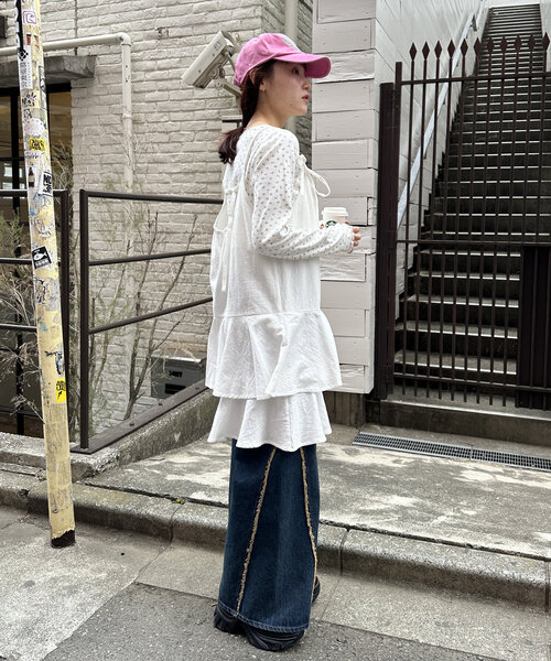 w closet キャップ 帽子 カラーロゴキャップ レディース