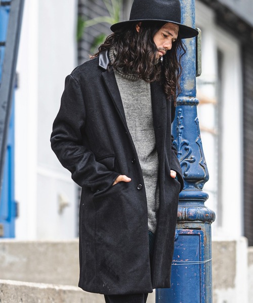 CAMBIO コート CAMBIO（カンビオ） チェスターコート L チャコール メンズ : ZOZOTOWN