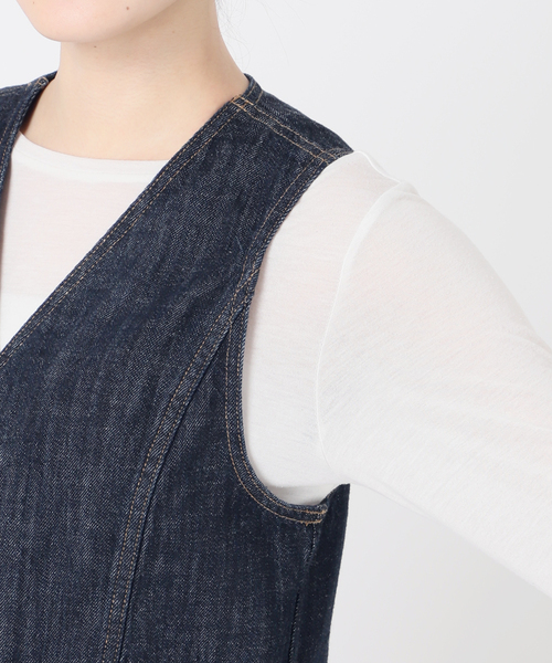 ベスト ジレ DU JOUR/デュ ジュール RIDING JEAN VEST レディース B.C STOCK ベスト ジレ DU JOUR/デュ ジュール RIDING JEAN VEST