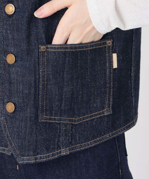 ベスト ジレ DU JOUR/デュ ジュール RIDING JEAN VEST レディース B.C STOCK ベスト ジレ DU JOUR/デュ ジュール RIDING JEAN VEST
