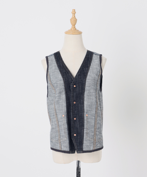 ベスト ジレ DU JOUR/デュ ジュール RIDING JEAN VEST レディース B.C STOCK ベスト ジレ DU JOUR/デュ ジュール RIDING JEAN VEST