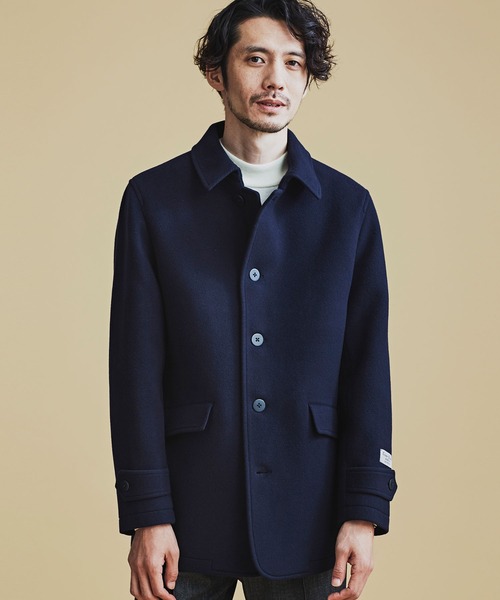 NANO universe（ナノ・ユニバース） ピーコート L ネイビー メンズ