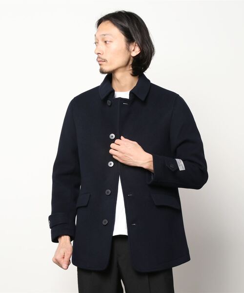 NANO universe（ナノ・ユニバース） ピーコート L ネイビー メンズ