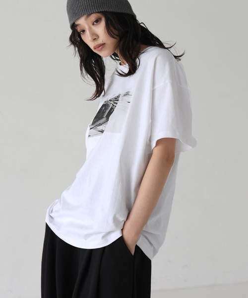 tシャツ 「LOURMARIN」フレアーヘムTシャツ レディース AsRiRe tシャツ SummerCollection/ポップムービーTシャツ