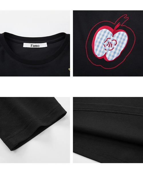 tシャツ パッチステッチデザイン コットンロンT FC25S214「Fano Studios」「2025SS」 レディース メンズ tシャツ パッチステッチデザイン コットンロンT FC25S214「Fano
