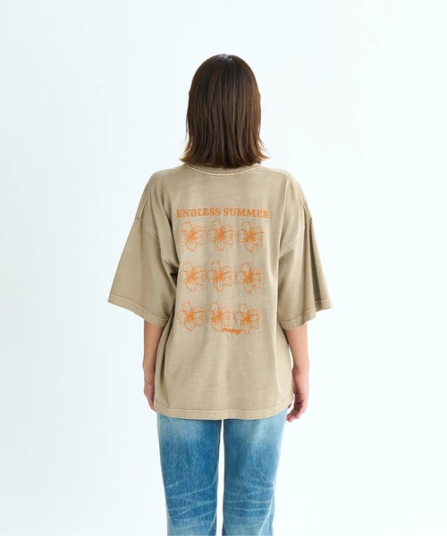 ROXY tシャツ ONE MORE/ロキシードロップショルダー半袖Tシャツ