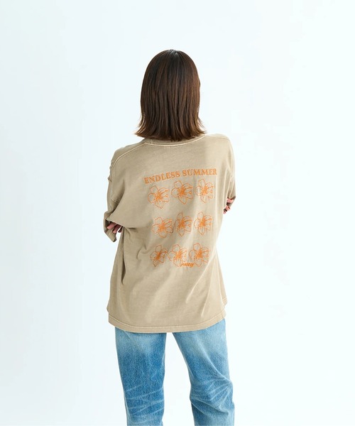 tシャツ ONE MORE/ロキシードロップショルダー半袖Tシャツ レディース ROXY tシャツ ONE MORE/ロキシードロップショルダー半袖Tシャツ