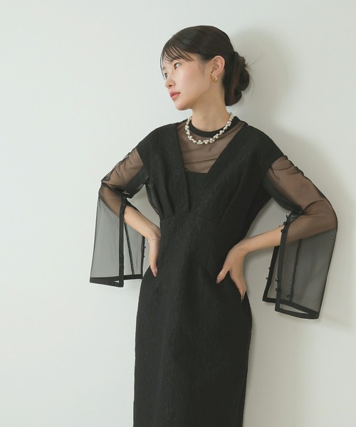 Kana 「Kana」 コンビワンピース L ブラック レディース
