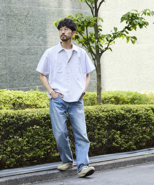 RED KAPワークシャツカットオフクロップド丈 RED KAP シャツ KAP/レッドキャップ 別注 オックスフォード