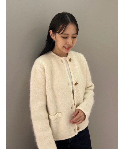 Mila Owen（ミラオーウェン） ニットカーディガン 0 レッド レディース