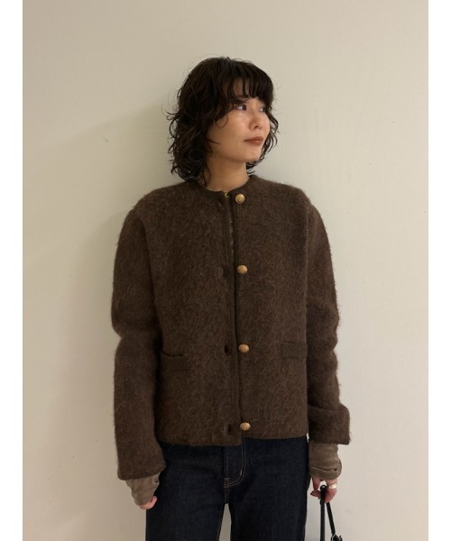 Mila Owen（ミラオーウェン） ニットカーディガン 0 レッド レディース