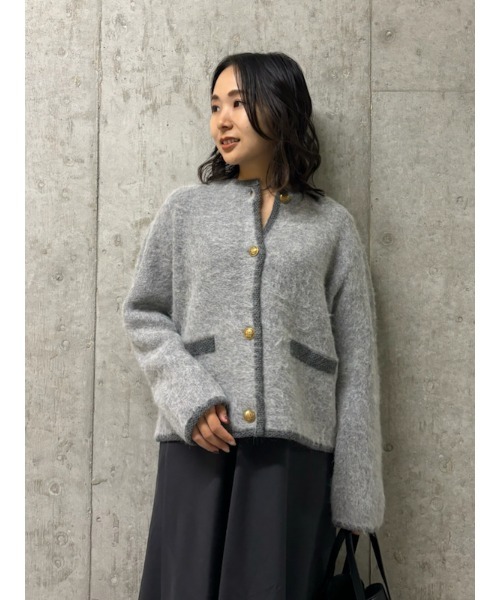 Mila Owen（ミラオーウェン） ニットカーディガン 0 レッド レディース