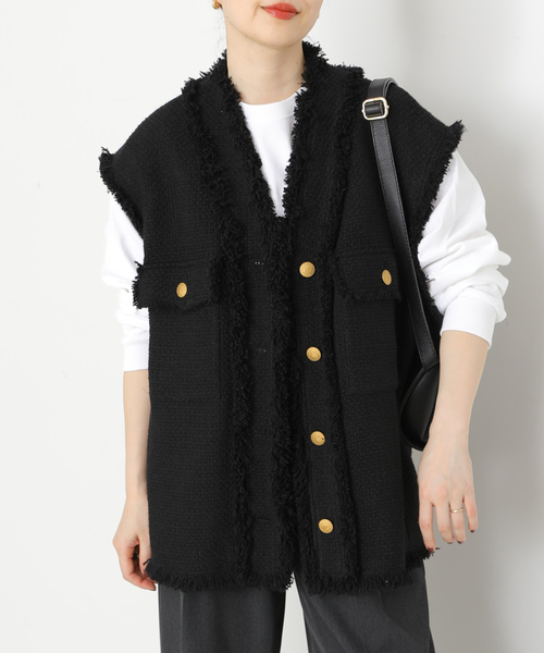 journal standard L'essage コート アウター GIOLICAツイードBIG