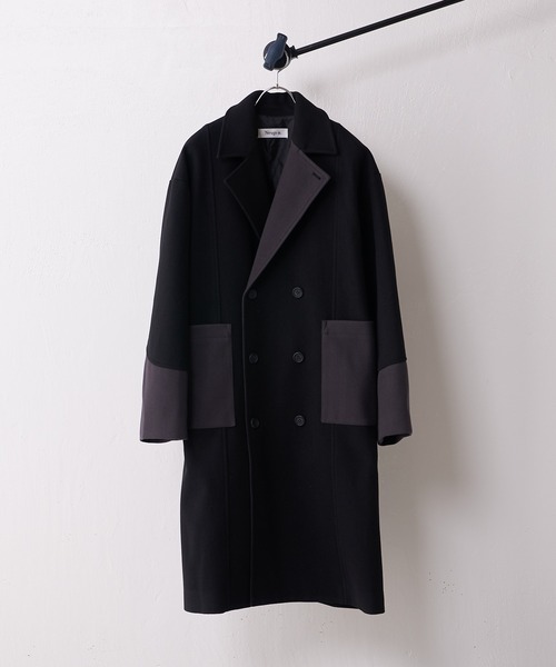 Lui's（ルイス） 「Neucon」チェスターコート 1 ブラック メンズ