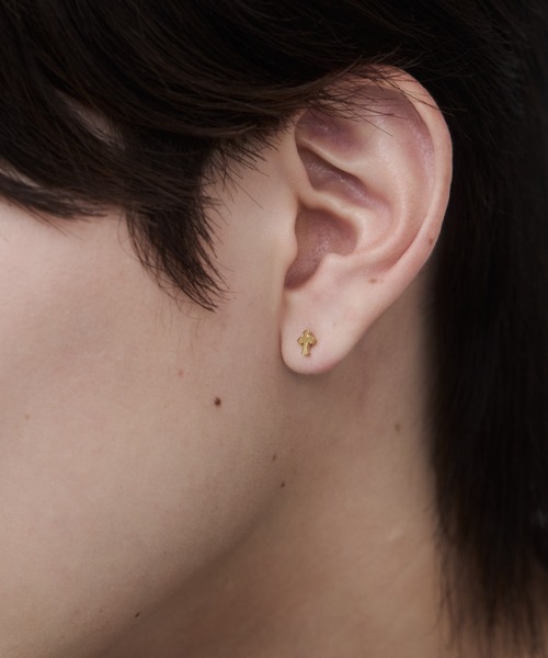 WYZ ピアス 「 金属アレルギー対応 」ミニクロス ピアス サージカル