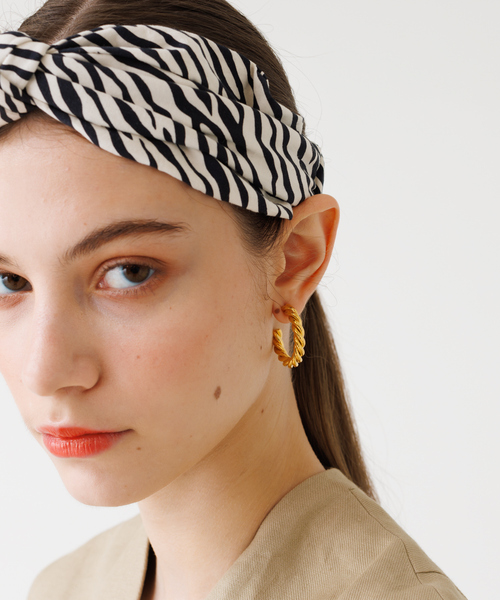 TRESSE（トレス） ヘアバンド 「別注」「TRESSE/トレス」 ゼブラ