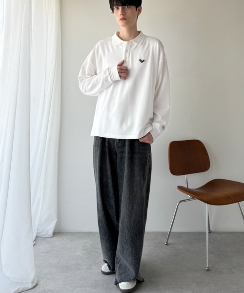 Classical Origin ポロシャツ 「万能アイテム。」胸刺繍入り鹿の子