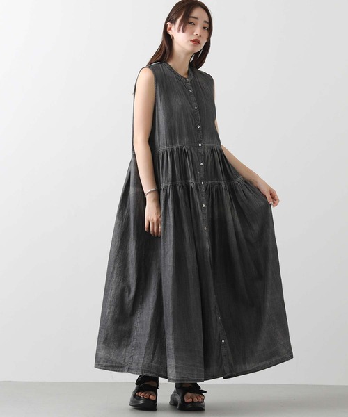 Gready Brilliant インド綿前後2wayワンピース ブラック 黒 Gready