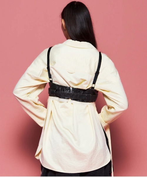 MAISON SPECIAL フォトコラージュコルセット ✨ビスチェ MAISON SPECIAL（メゾンスペシャル） ブラウス シャツ Belted Vegan