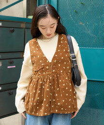 FREAK'S STORE（フリークスストア） ベスト ジレ カントリーフラワー