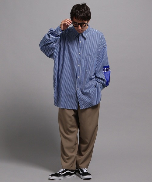 GEORGE’S【MENS】ストライプBIGシャツ George's シャツ ストライプBIGシャツ2 メンズ レディース