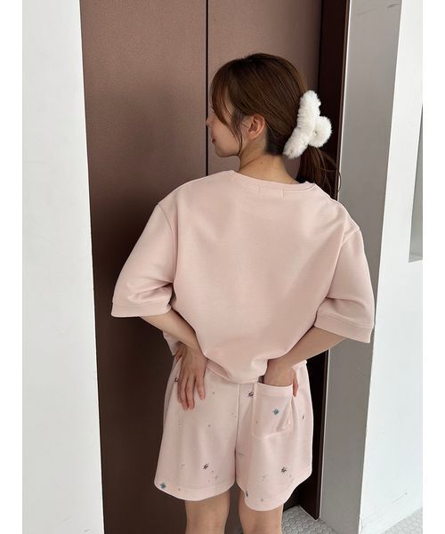 SNIDEL HOME パジャマ ルームウェア CATスウェットセットアップ