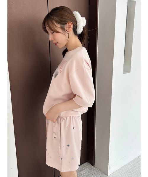 snidel  ルームウェア セットアップ SNIDEL HOME パジャマ ルームウェア CATスウェットセットアップ