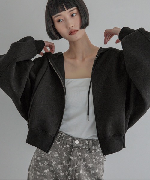 LOWRYS FARM（ローリーズファーム） パーカー ZIPショートフーディ