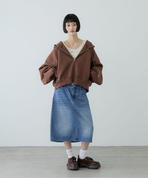 LOWRYS FARM（ローリーズファーム） パーカー ZIPショートフーディ