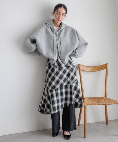 LOWRYS FARM パーカー ZIPショートフーディ 588894